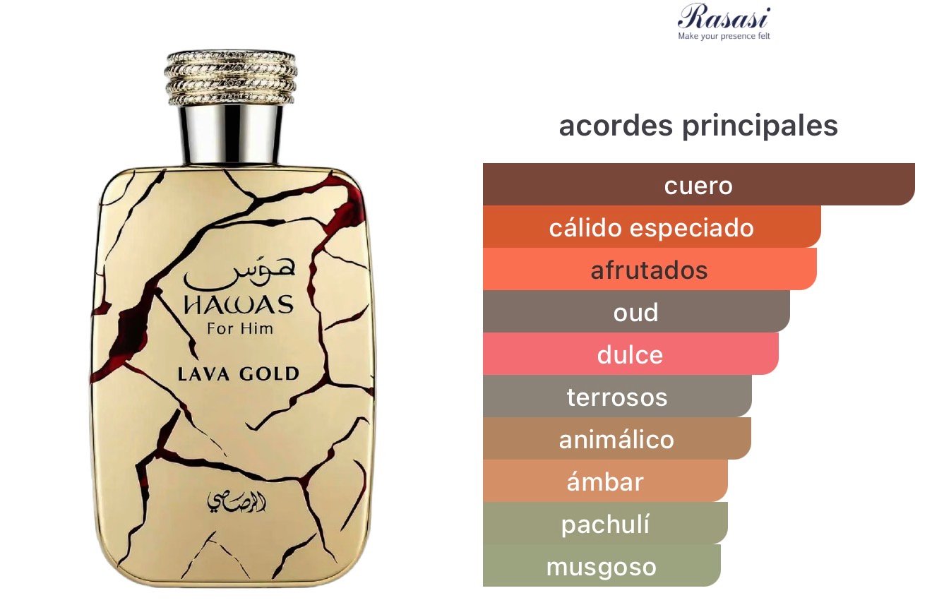Hawas Lava Gold – Rasasi - Image 2